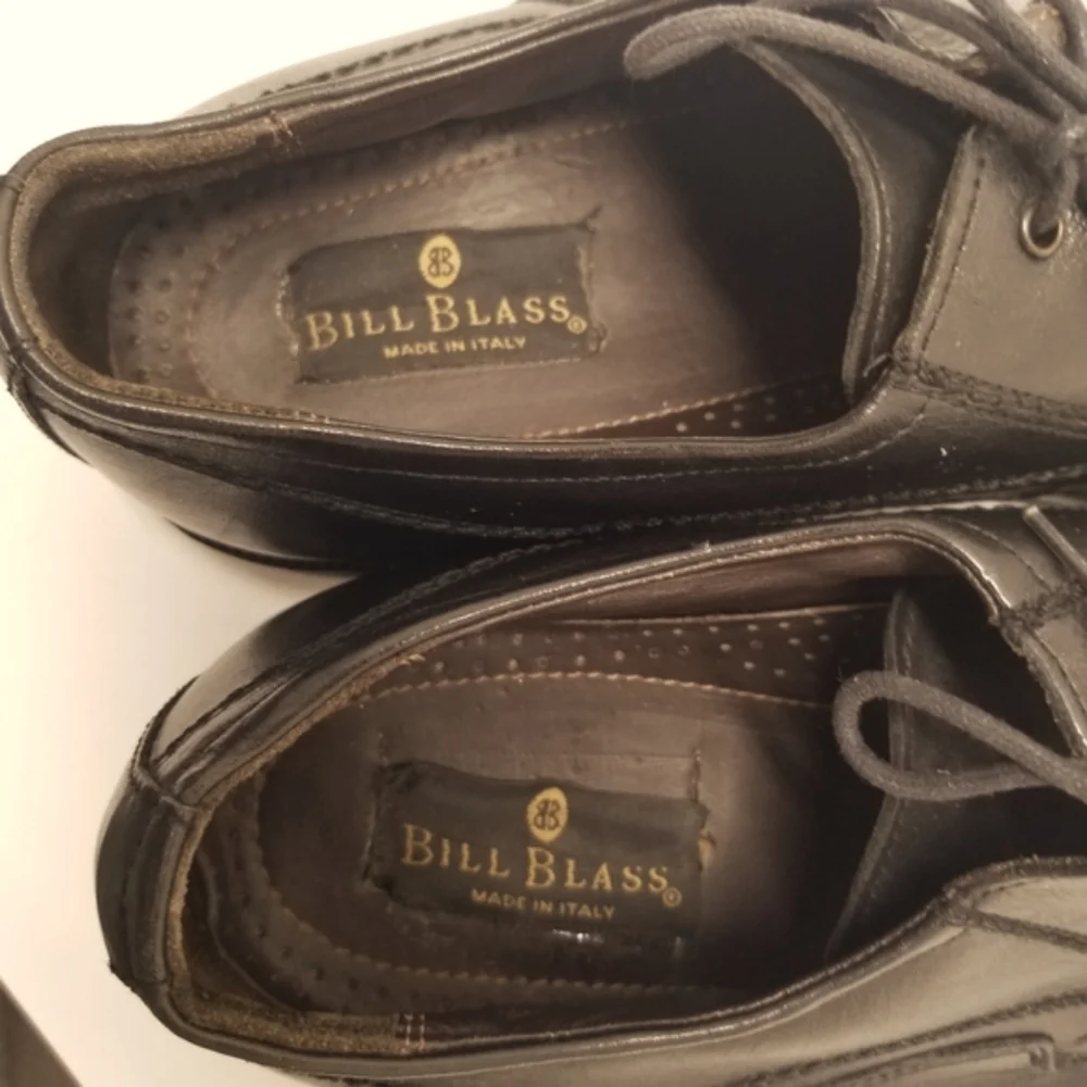 Bill Blass Howard 4726691 Mens Size 12D Black Leather Oxford Derby Lace …